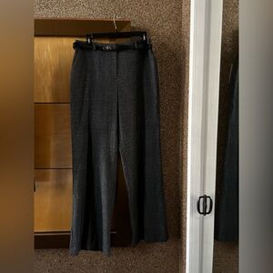 Calvin Klein women's wide leg check pants with belt